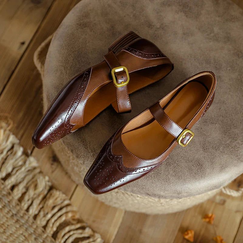 Emilia Leather Flats