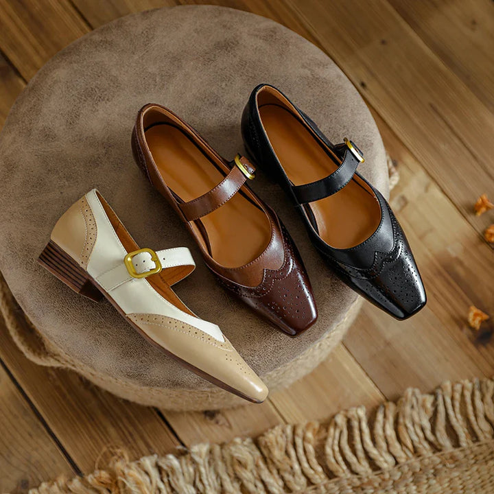 Emilia Leather Flats