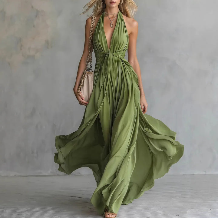 Roselyn Flowy Evening Maxi Dress