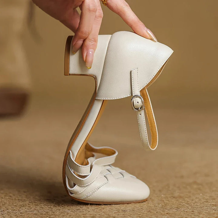 Avora Genuine Leather Heels