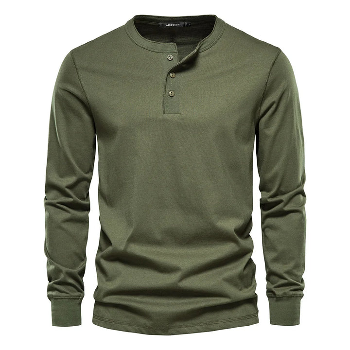 Christopher | Stylish Men’s Long-Sleeve Henley Shirt