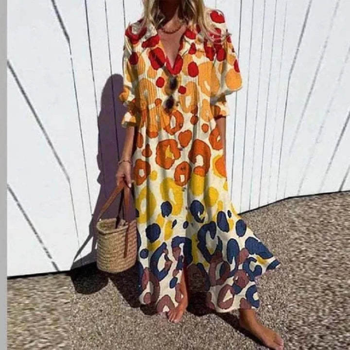 Margaret | Women’s Boho Floral Summer Maxi Dress