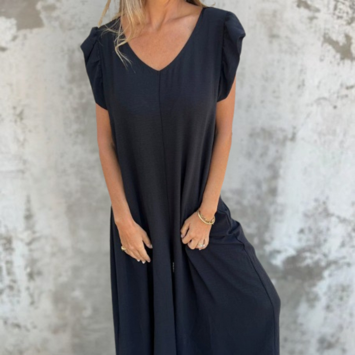Lea Flowy Leopard Dress
