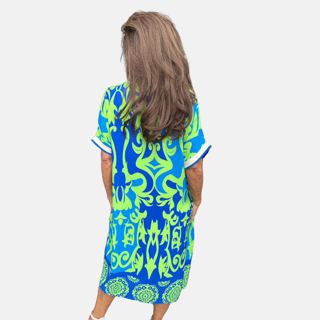 Elena Elegant Floral Dress