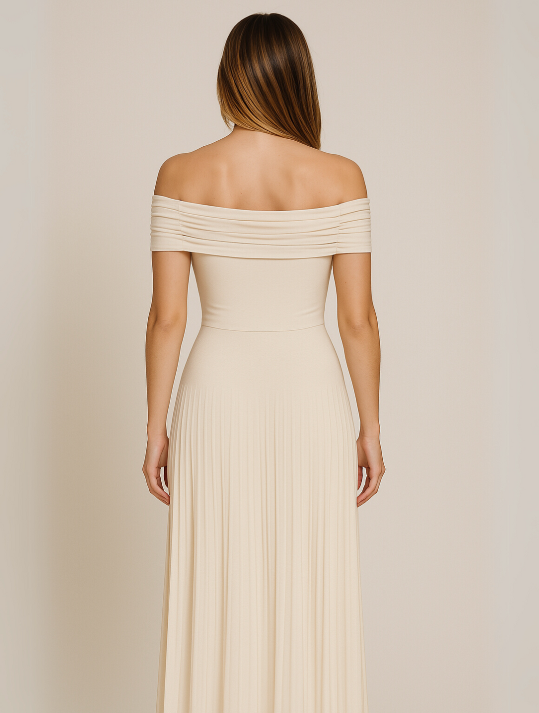 Bella | Women's Pleated Wedding Guest Maxi Dress