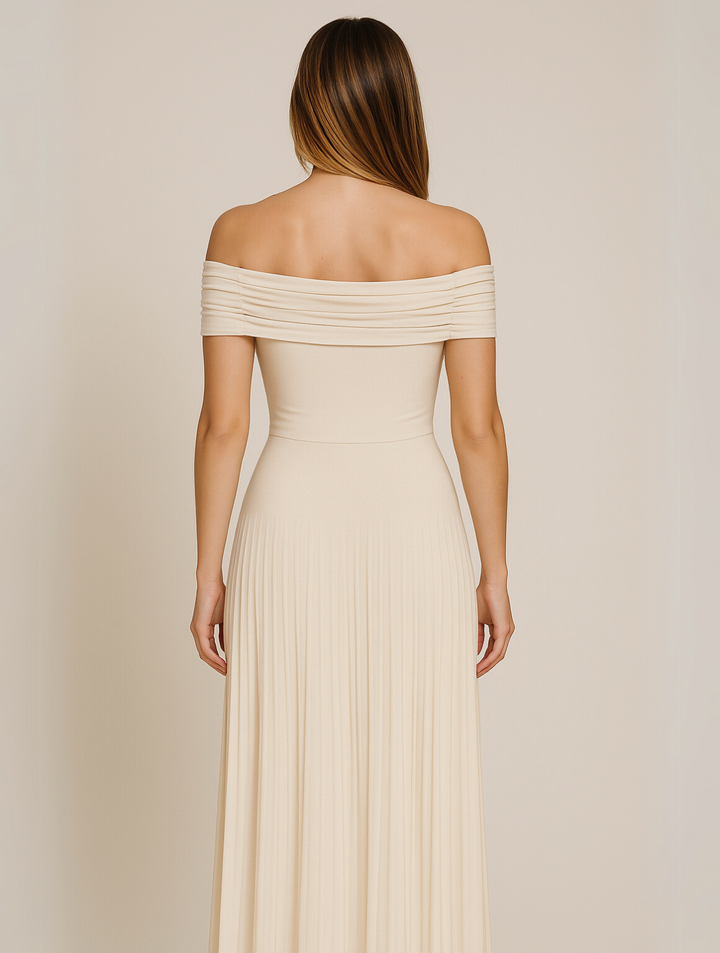 Bella | Women's Pleated Wedding Guest Maxi Dress