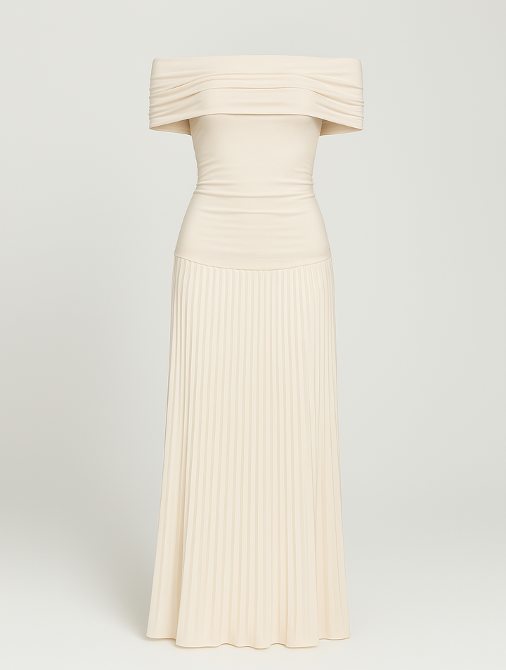Bella | Women's Pleated Wedding Guest Maxi Dress