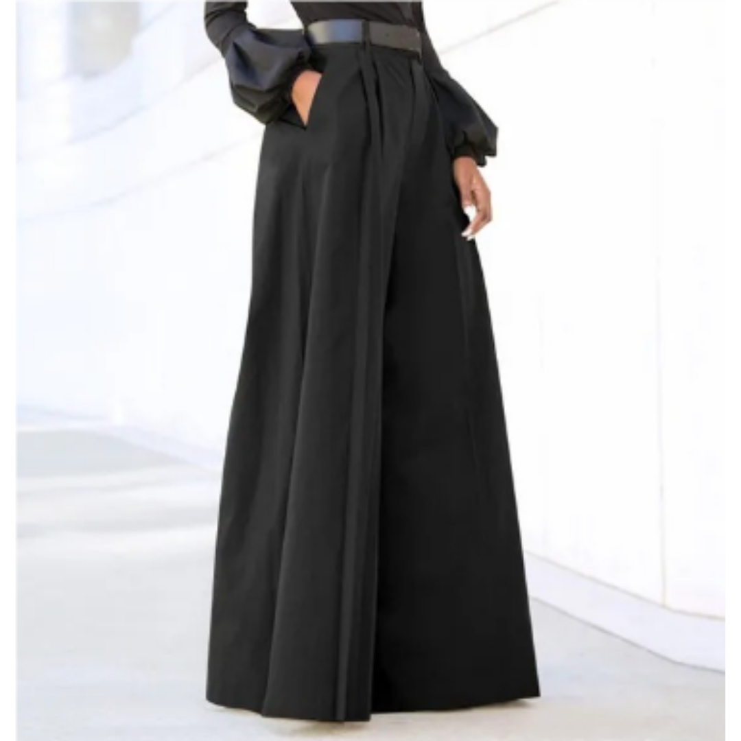 Malachi | Women’s Wide-Leg Trouser with High-Waisted and Pleats