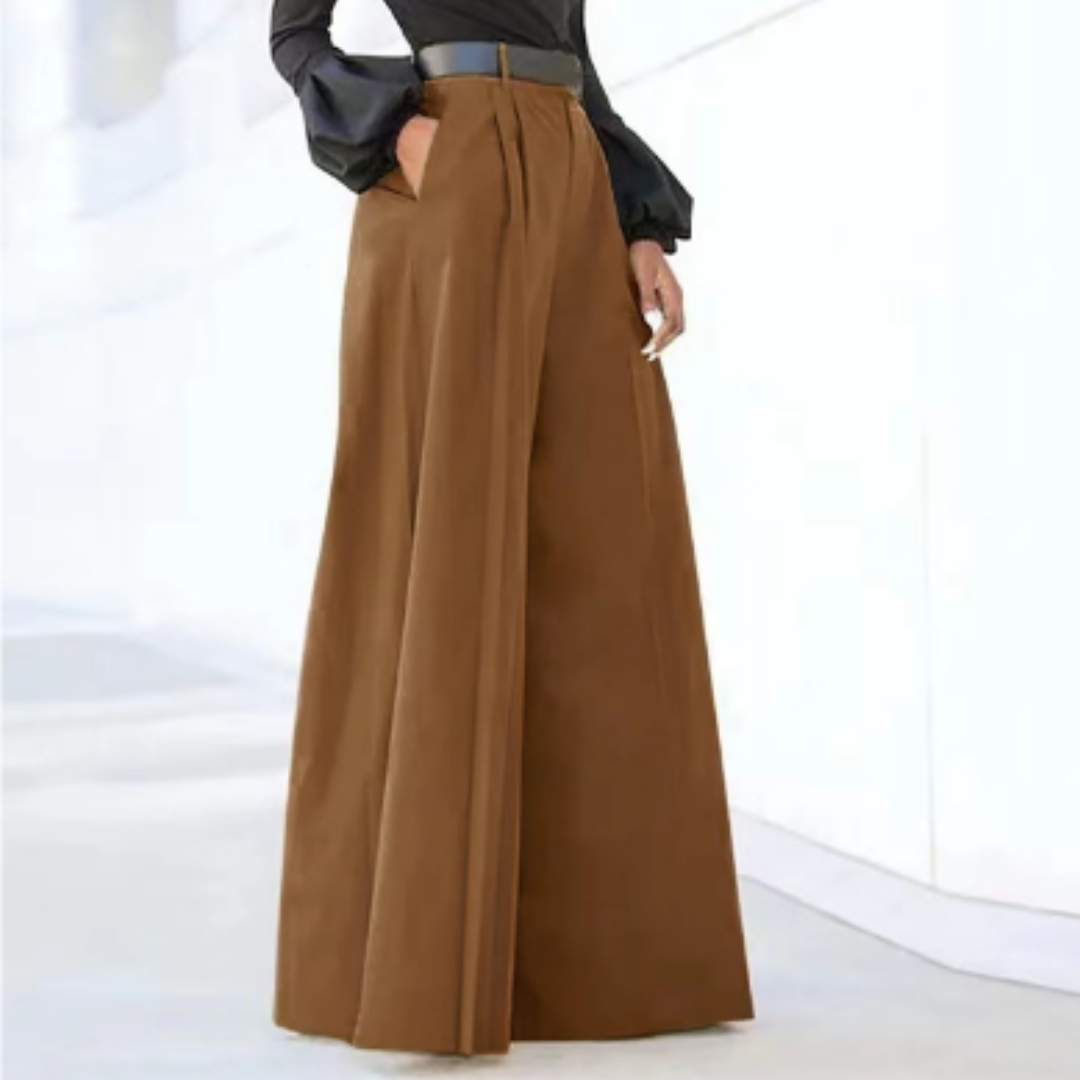 Malachi | Women’s Wide-Leg Trouser with High-Waisted and Pleats