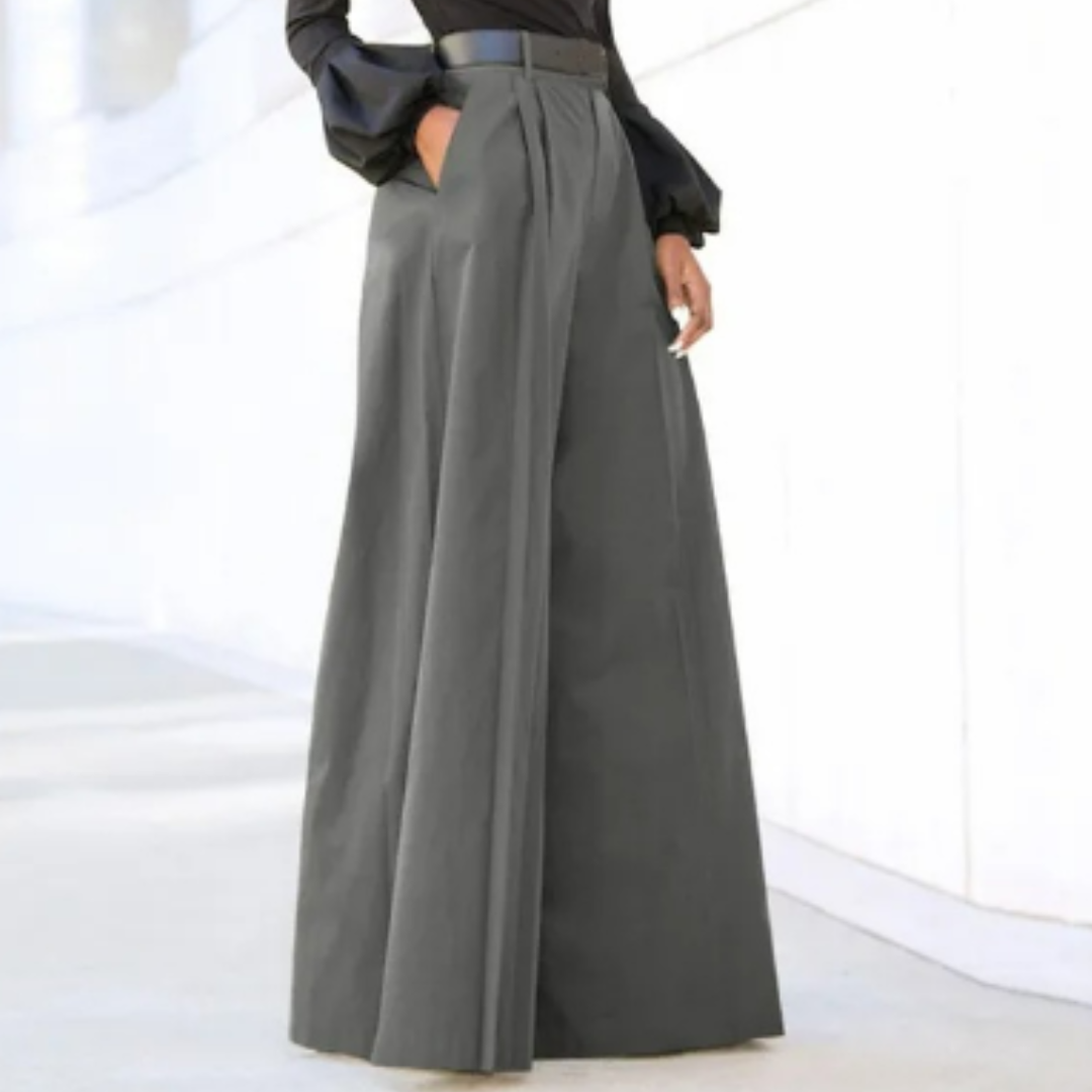 Malachi | Women’s Wide-Leg Trouser with High-Waisted and Pleats