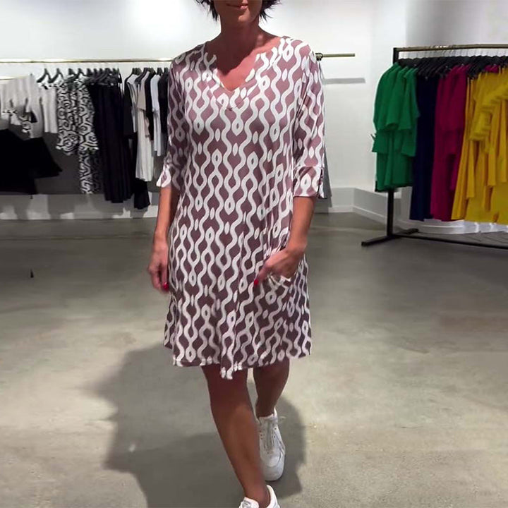 Elara Geometric Dress
