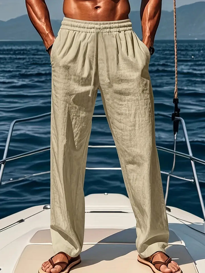 Peter | Men’s Pants with Elastic Waistband and Adjustable Drawstring