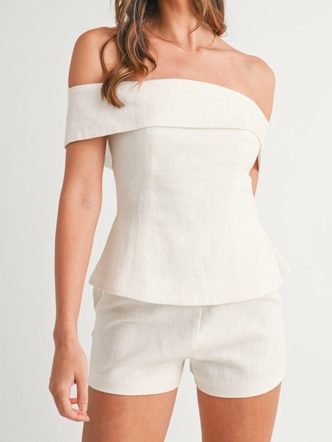 Eve - Timeless Off Shoulder Two Piece Set Women
