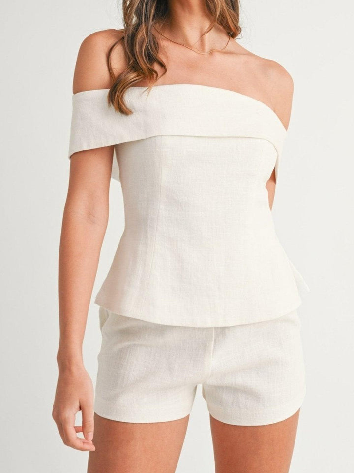 Eve - Timeless Off Shoulder Two Piece Set Women