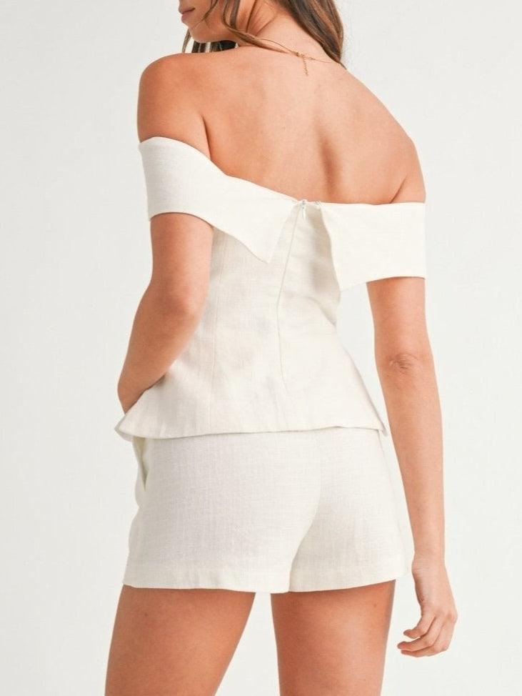 Eve - Timeless Off Shoulder Two Piece Set Women