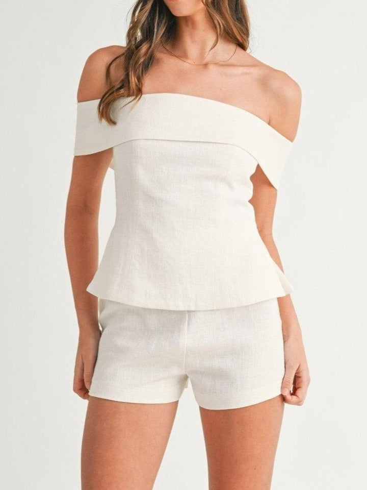 Eve - Timeless Off Shoulder Two Piece Set Women