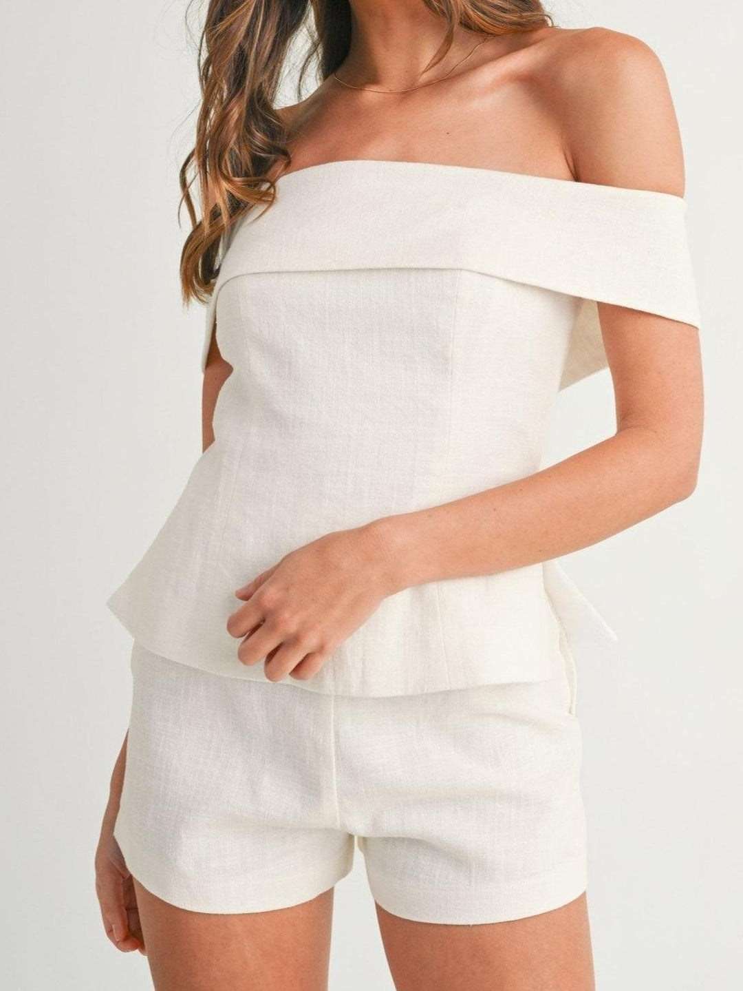 Eve - Timeless Off Shoulder Two Piece Set Women