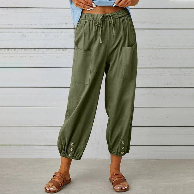 Women’s Pants | High Waist Drawstring