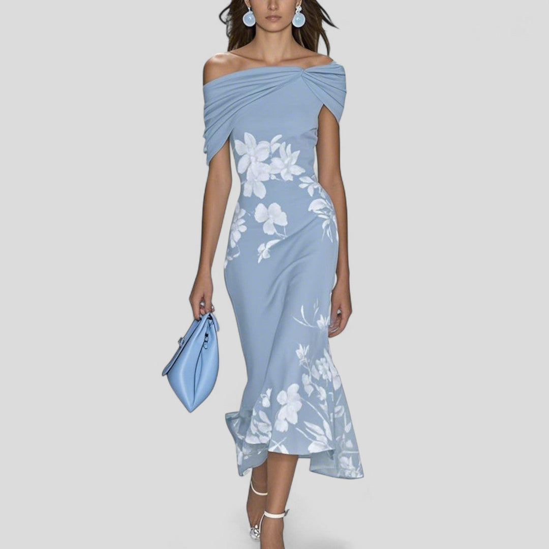 Lindsey | Elegant Midi Wedding Guest Dress