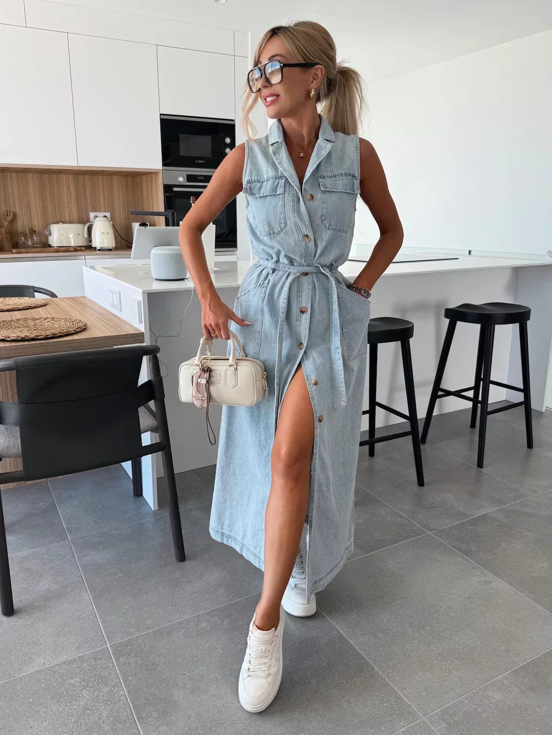 Claire - Denim Shirt Dress