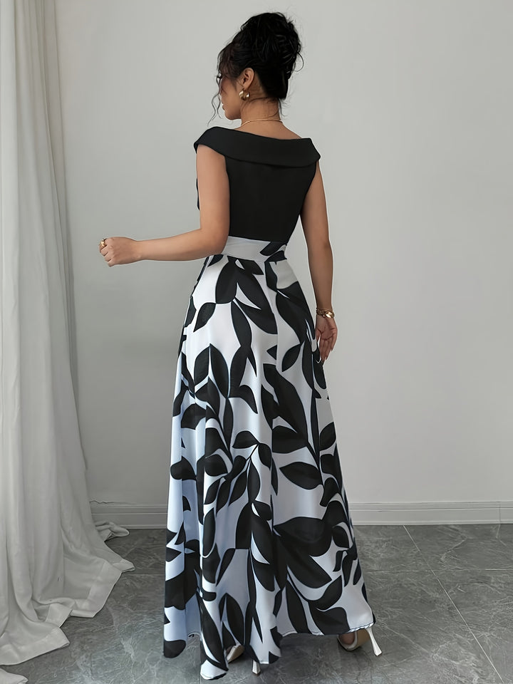 Glen - Women’s Wedding Guest A-Line Maxi Dress