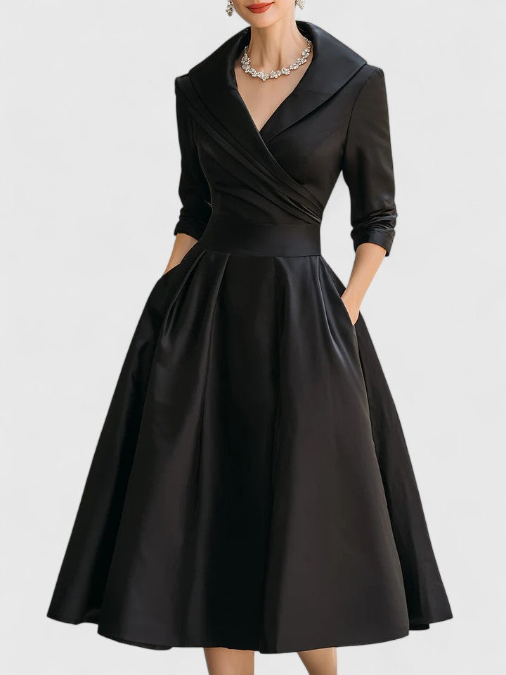 Summer | Elegant Formal Midi Cocktail Dress