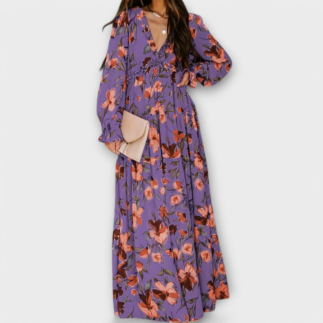 Hannah | Elegant Floral Maxi Dress