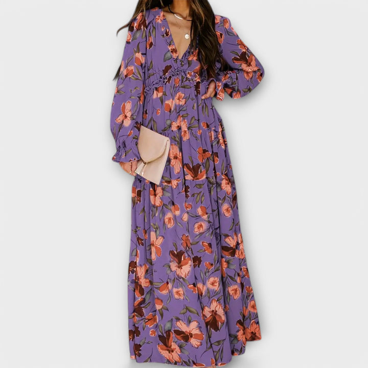 Hannah | Elegant Floral Maxi Dress