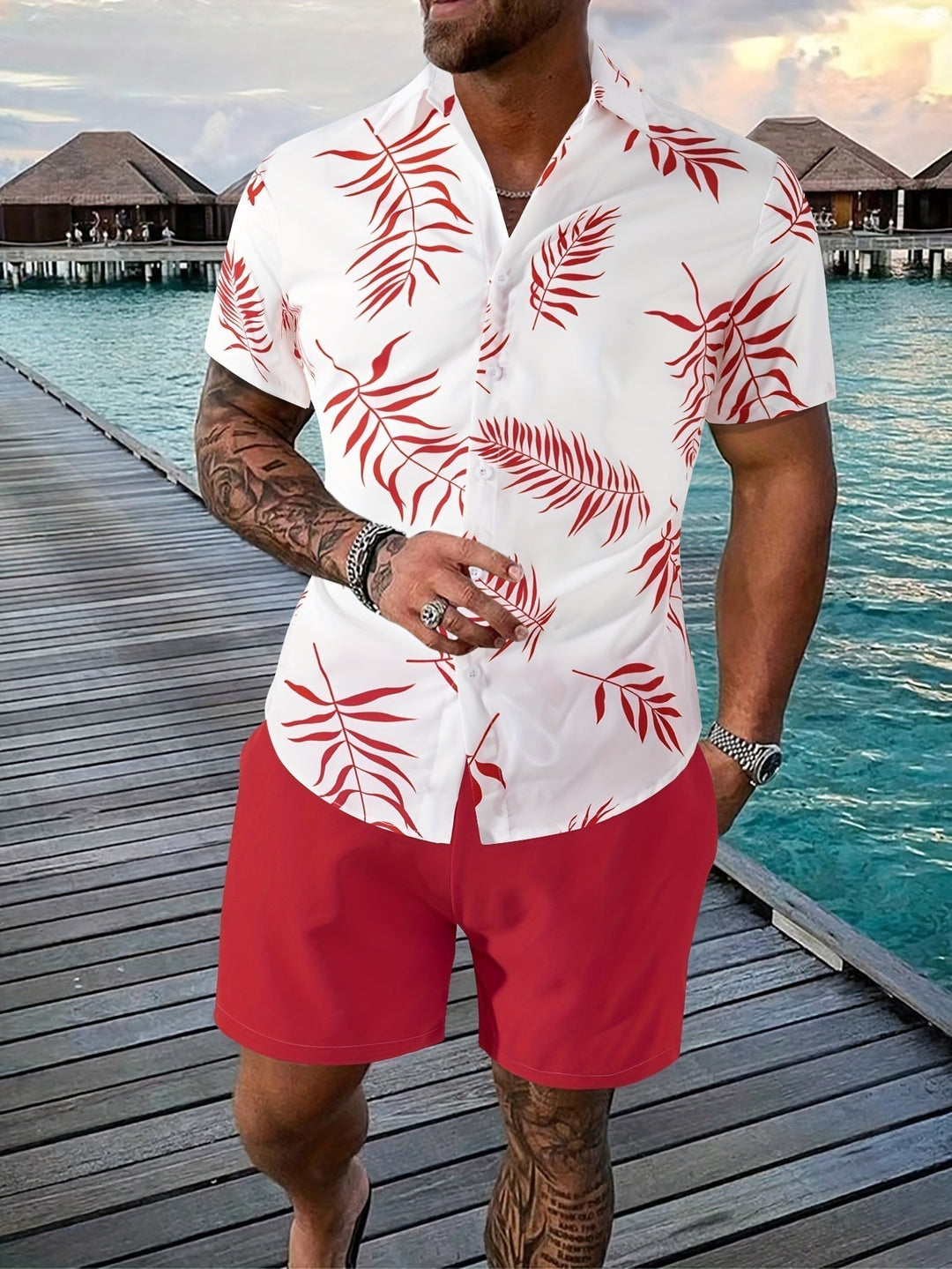 Marco | Men’s Two-Piece Tropical Summer Set