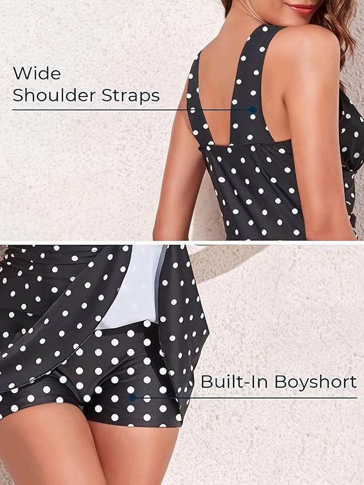 Piper - Women's Bodycon Skirt Tummy Control Swimsuit Dress