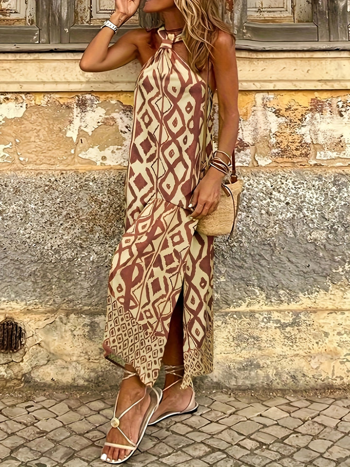 Eliza - Women's Summer Halter Maxi Dress