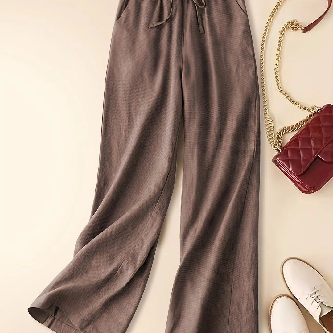 Women's Pants | Wide Leg Drawstring Waist