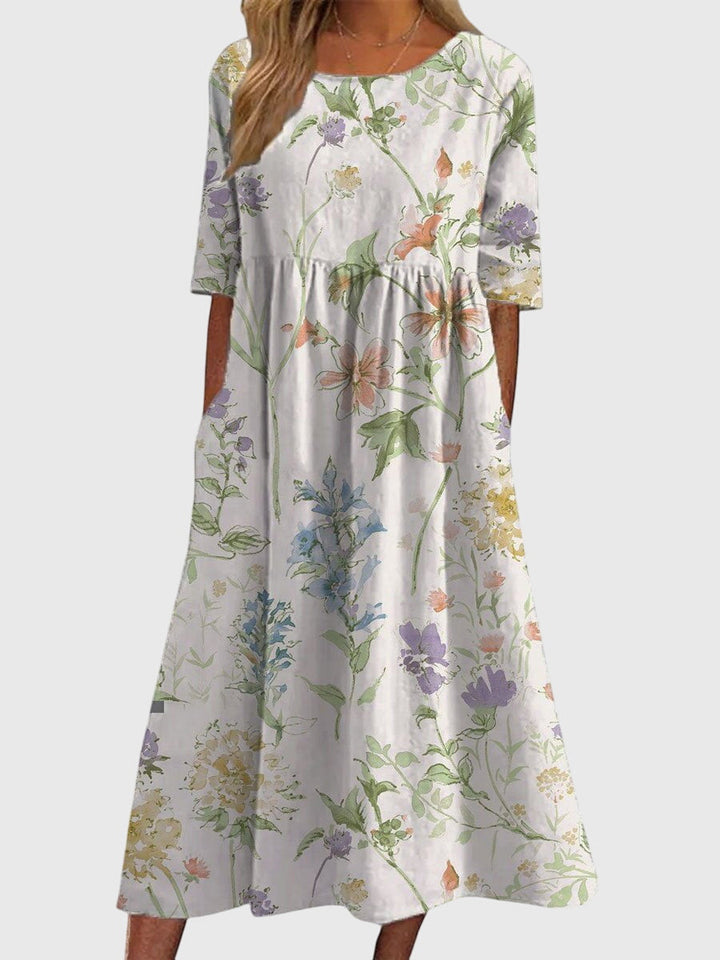 Djala | Women's Flattering Wrap Midi Dress