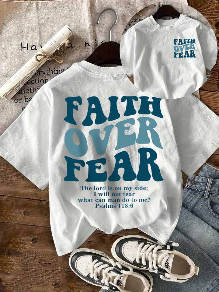Faith Over Fear - Everyday Short Sleeve Graphic Tee