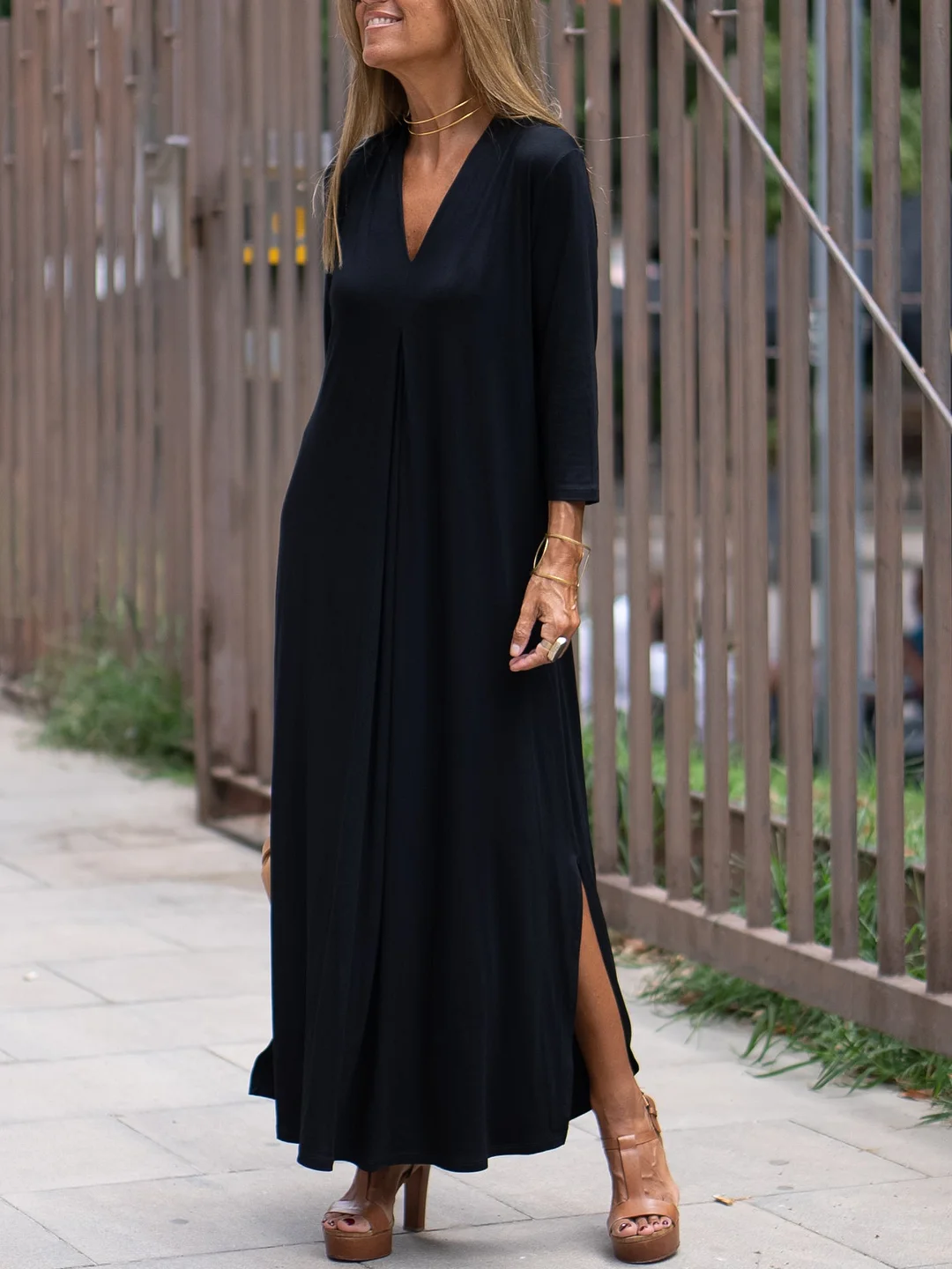 Elisa V-neck Dress