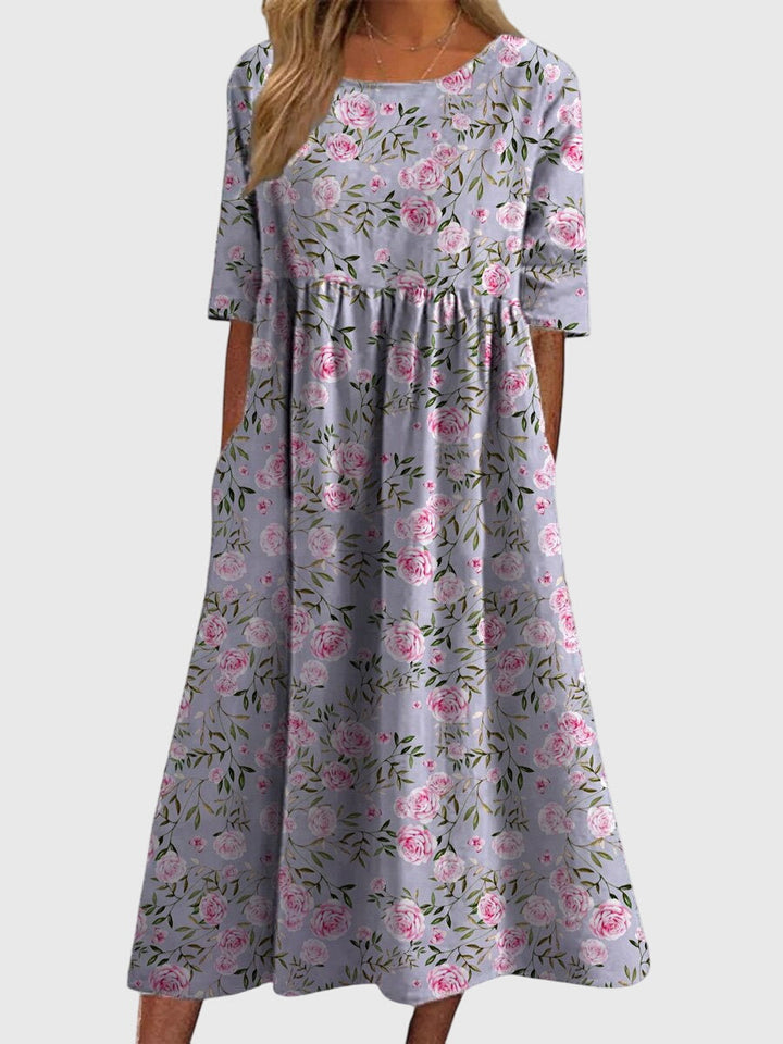 Djala | Women's Flattering Wrap Midi Dress