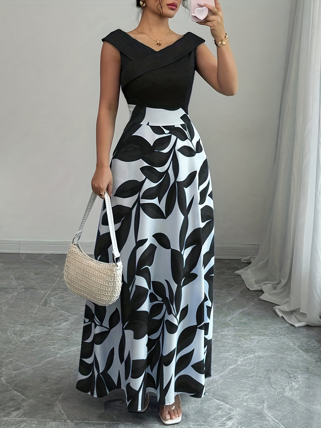 Glen - Women’s Wedding Guest A-Line Maxi Dress