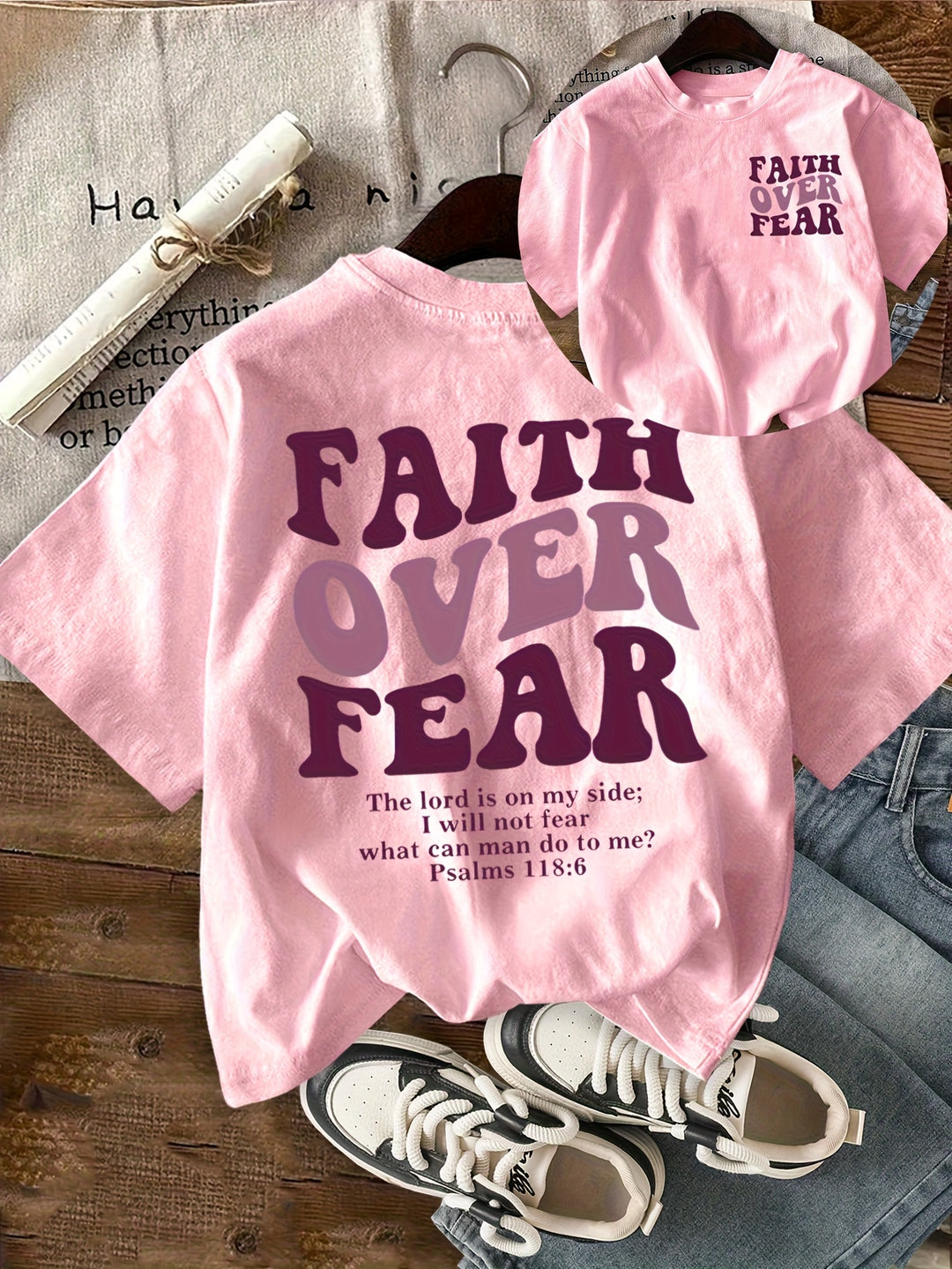 Faith Over Fear - Everyday Short Sleeve Graphic Tee