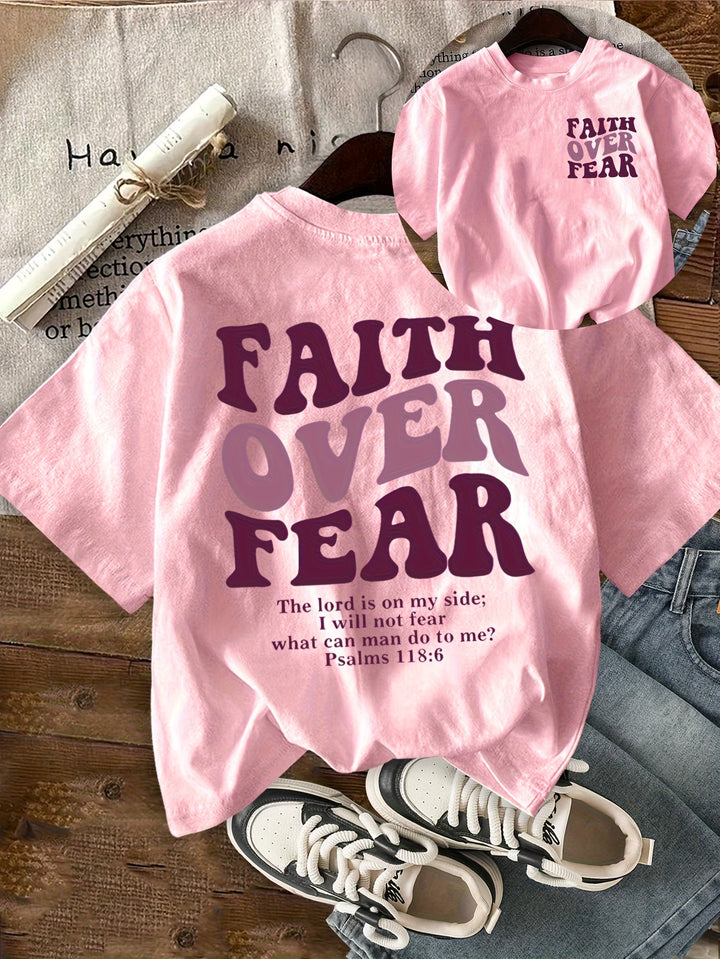 Faith Over Fear - Everyday Short Sleeve Graphic Tee