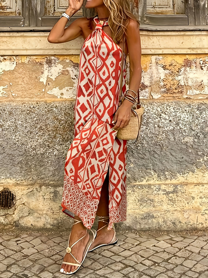 Eliza - Women's Summer Halter Maxi Dress