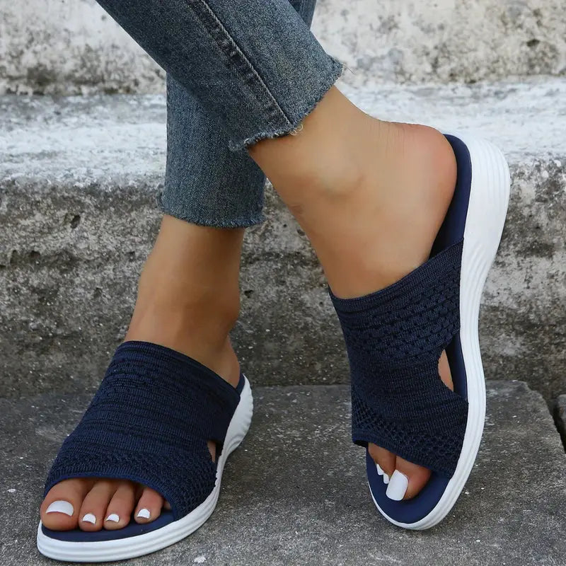 Aria - Orthopedic Open-Toe Knit Sandals