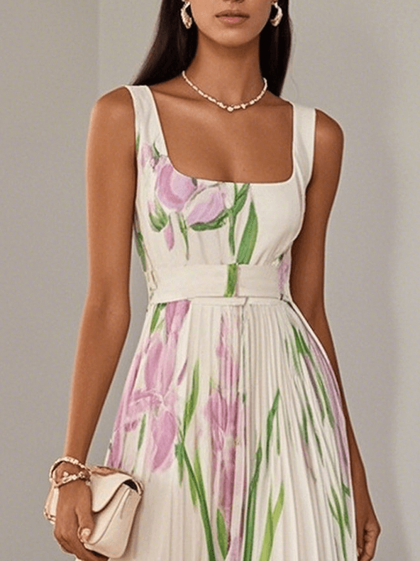 Erica | Women’s Boho Floral A-Line Maxi Dress