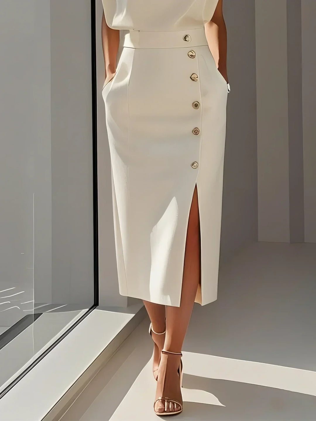 Austrie | Effortless Charm Formal Midi Dress
