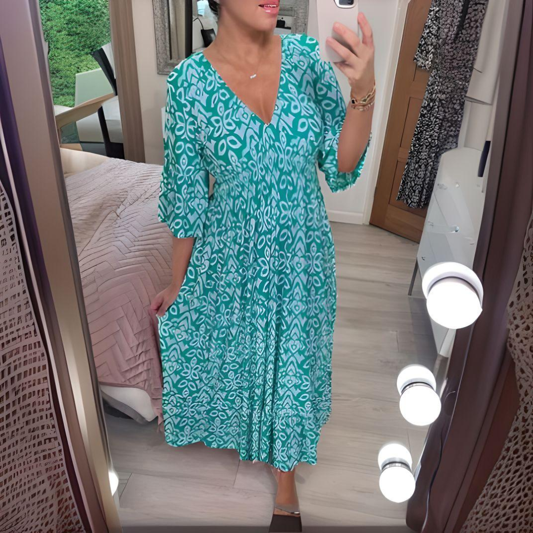Rachel | Women's Casual Boho Loose Fit Printed Dress