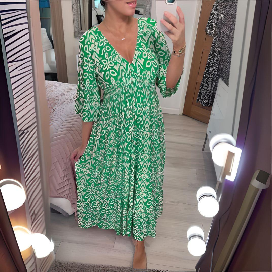 Rachel | Women's Casual Boho Loose Fit Printed Dress