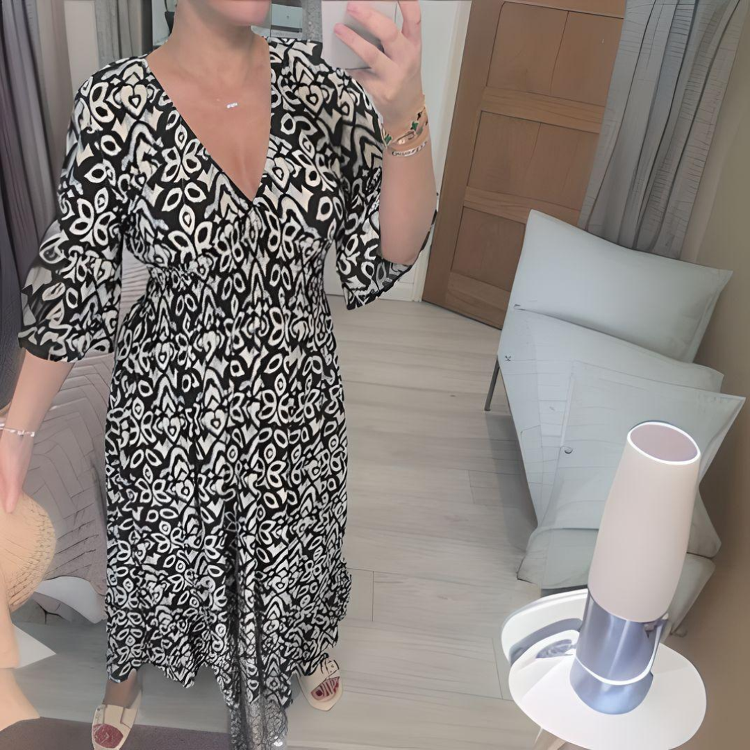 Rachel | Women's Casual Boho Loose Fit Printed Dress