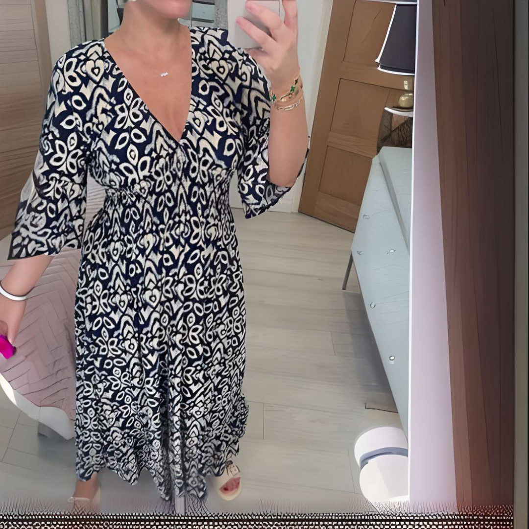 Rachel | Women's Casual Boho Loose Fit Printed Dress