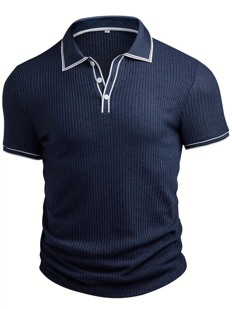 Samuel | Men's Summer Ribbed Polo Shirt