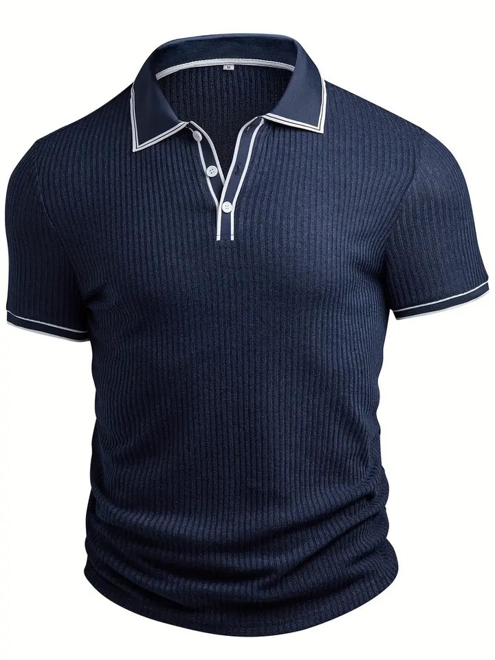 Samuel | Men's Summer Ribbed Polo Shirt