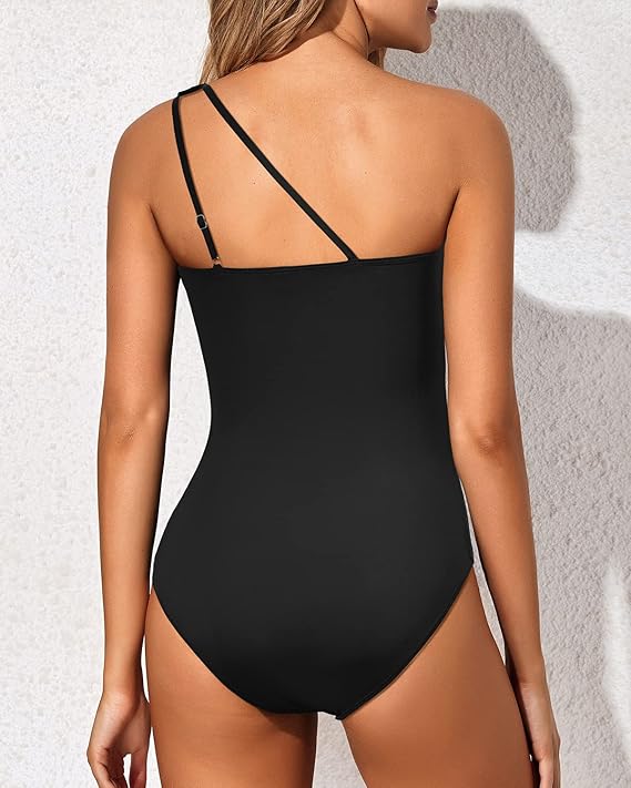 Kate - Women's One-Shoulder Tummy Control Swimsuit